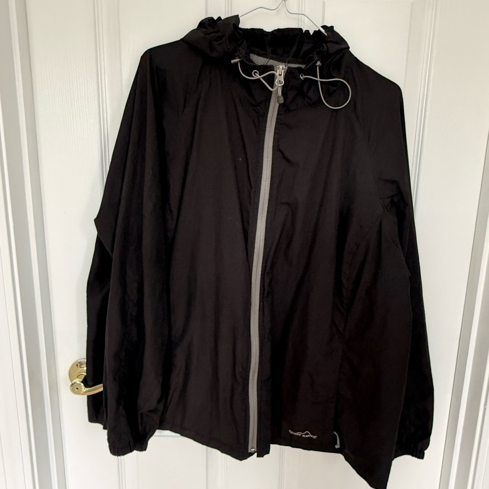 Eddie Bauer Black Rain Jacket
